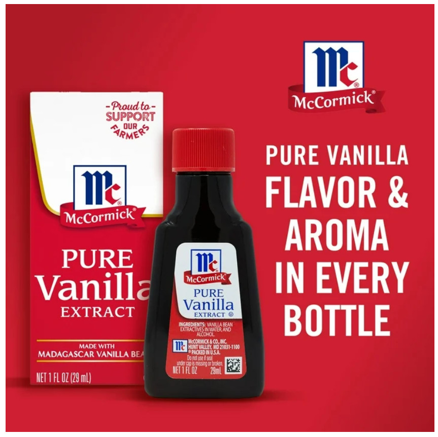 McCormick Pure Vanilla Extract, 1.0 fl oz Box