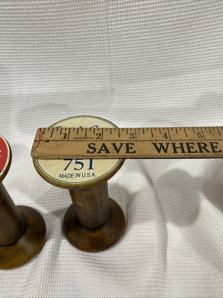 Set If Two Sewing Themed Sewing Spindles Decorations