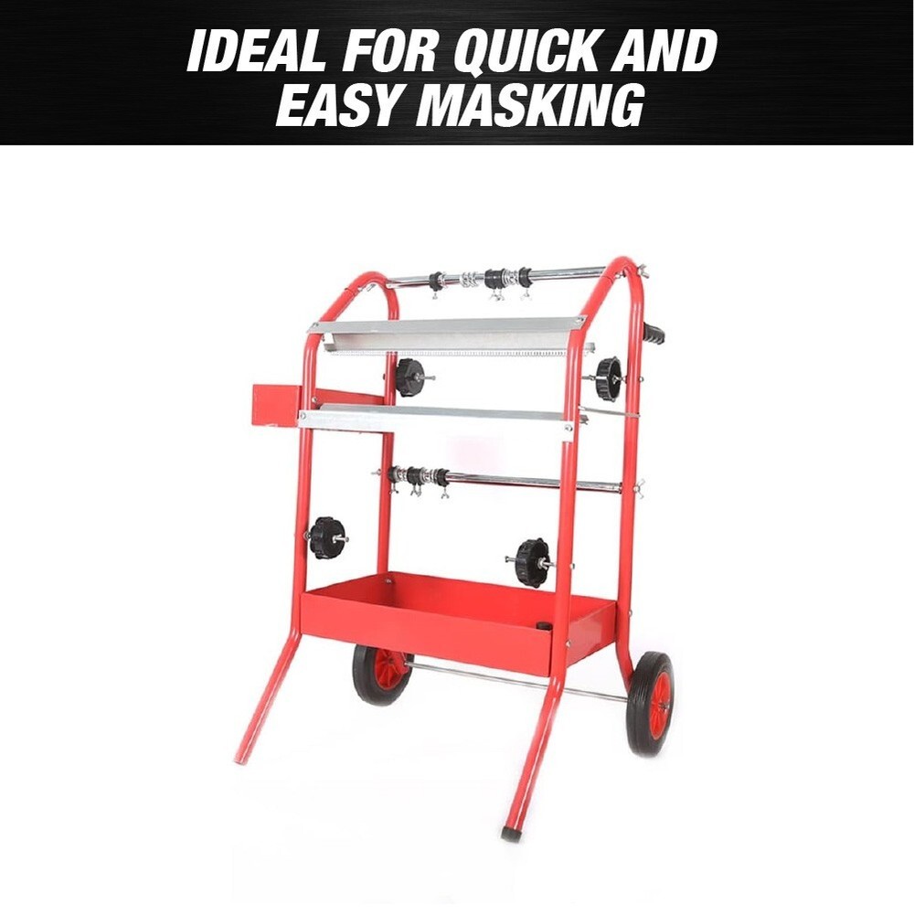 Mobile 18" Multi-Roll Masking Paper Machine with Storage Trays