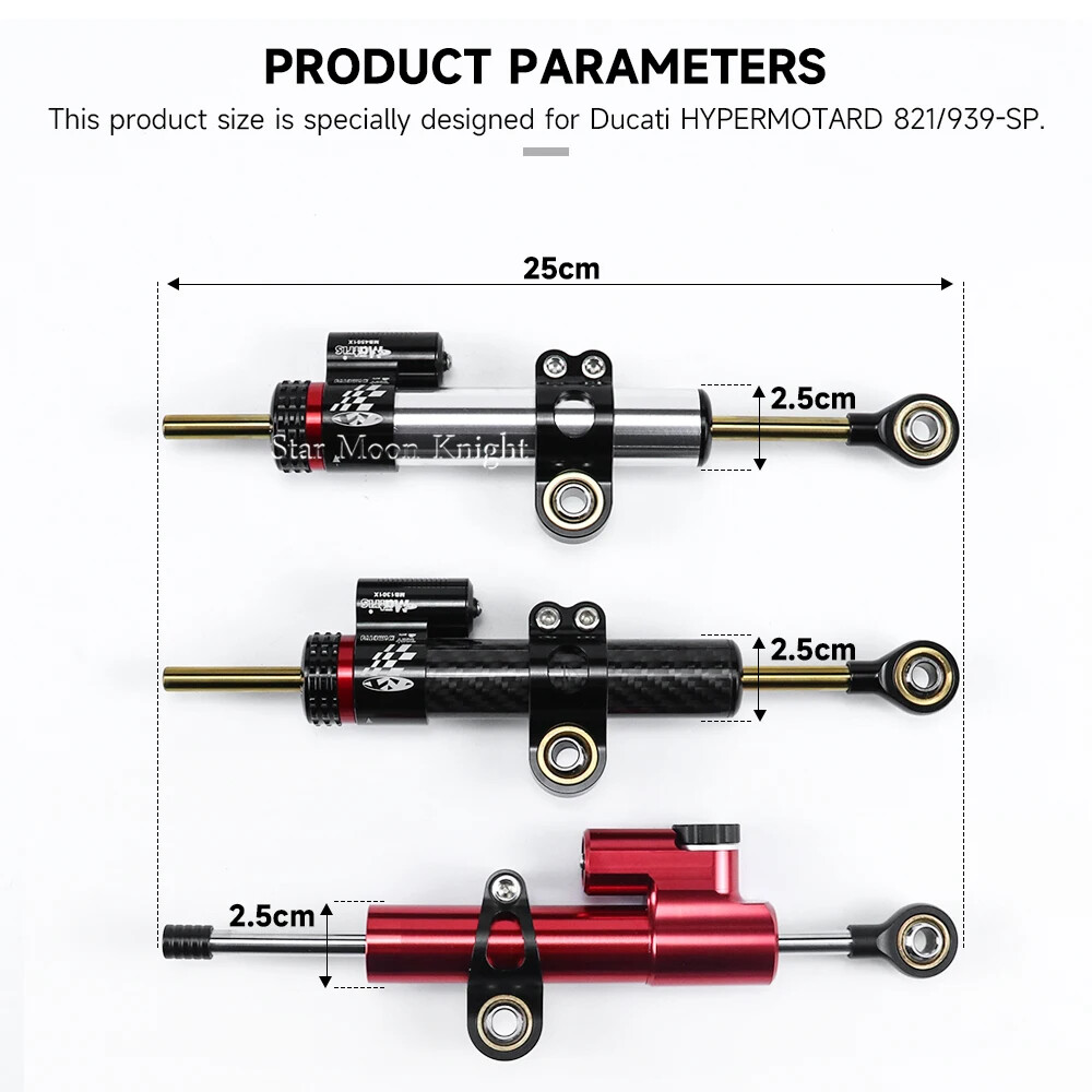 Steering Stabilizer Damper Mounting Bracket Kit For Ducati Hypermotard 950 SP