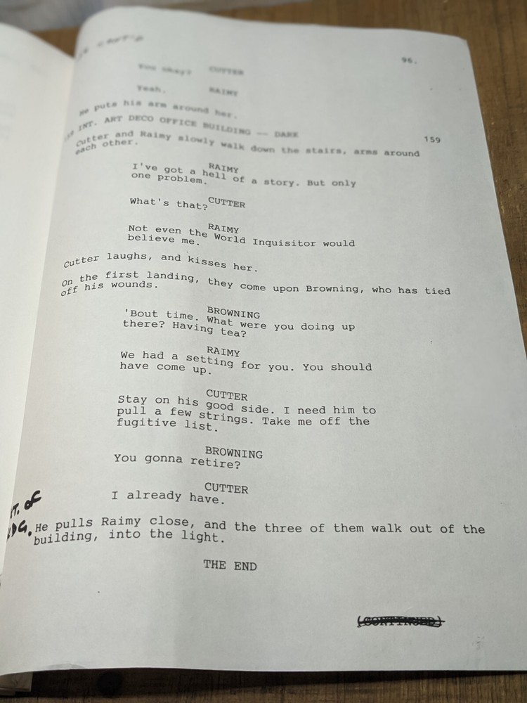1996 Night Hunter Original Full Movie Script By William C. Martell
