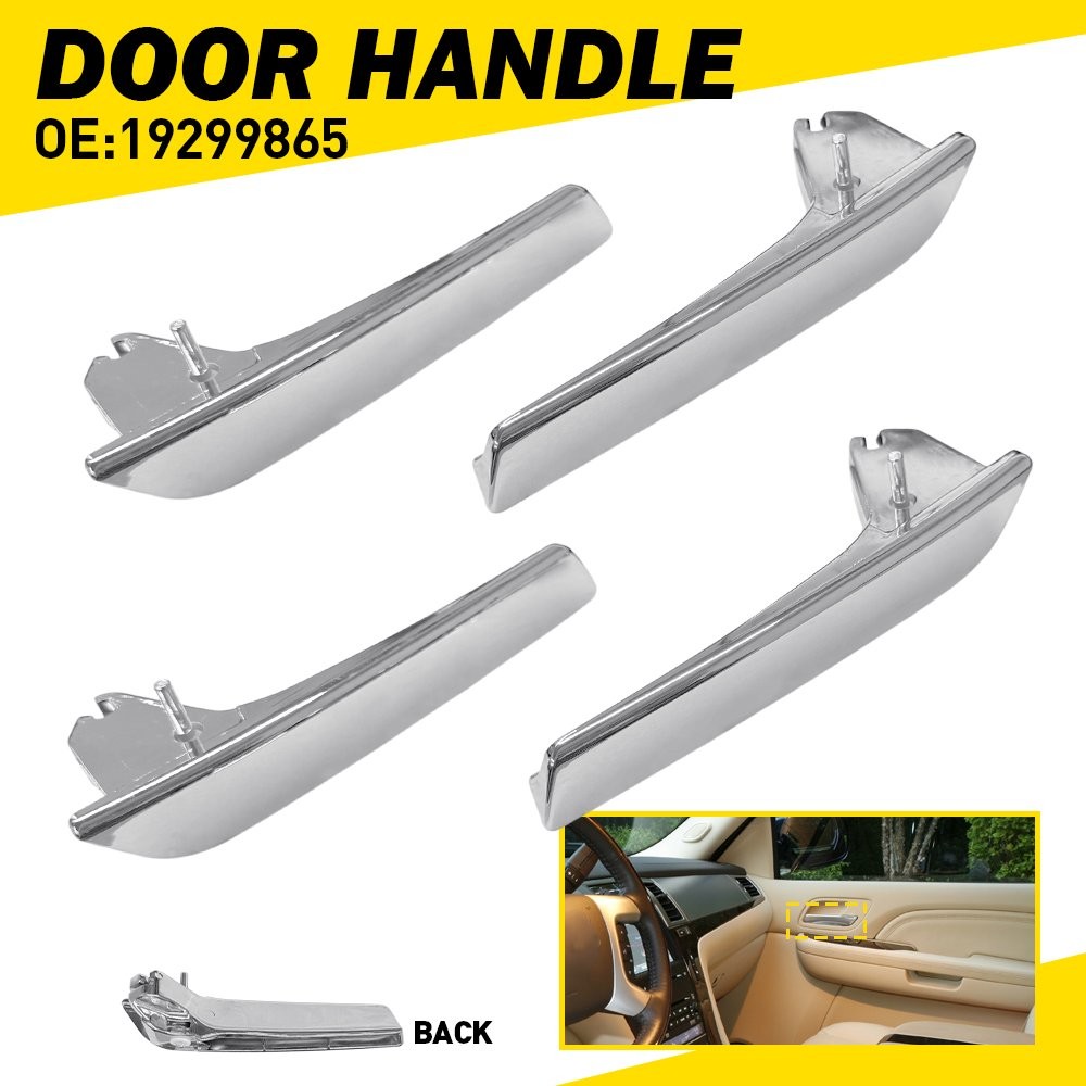 4X Inner Inside Interior Door Handle for 2007-14 Cadillac Escalade GMC Yukon EAH
