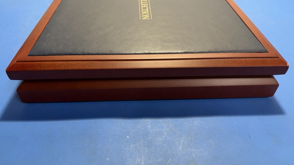 Franklin Mint Complete Presidential Coin Collection Cherry Storage Display Case