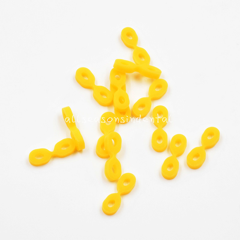 40 Pcs Dental Elastic Fixing Wedges Matrix Matrices Rubber Dam Composite TOR VM