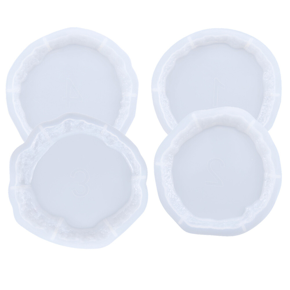 4pcs Silicone Mold Making Mold Coaster Coaster Mold
