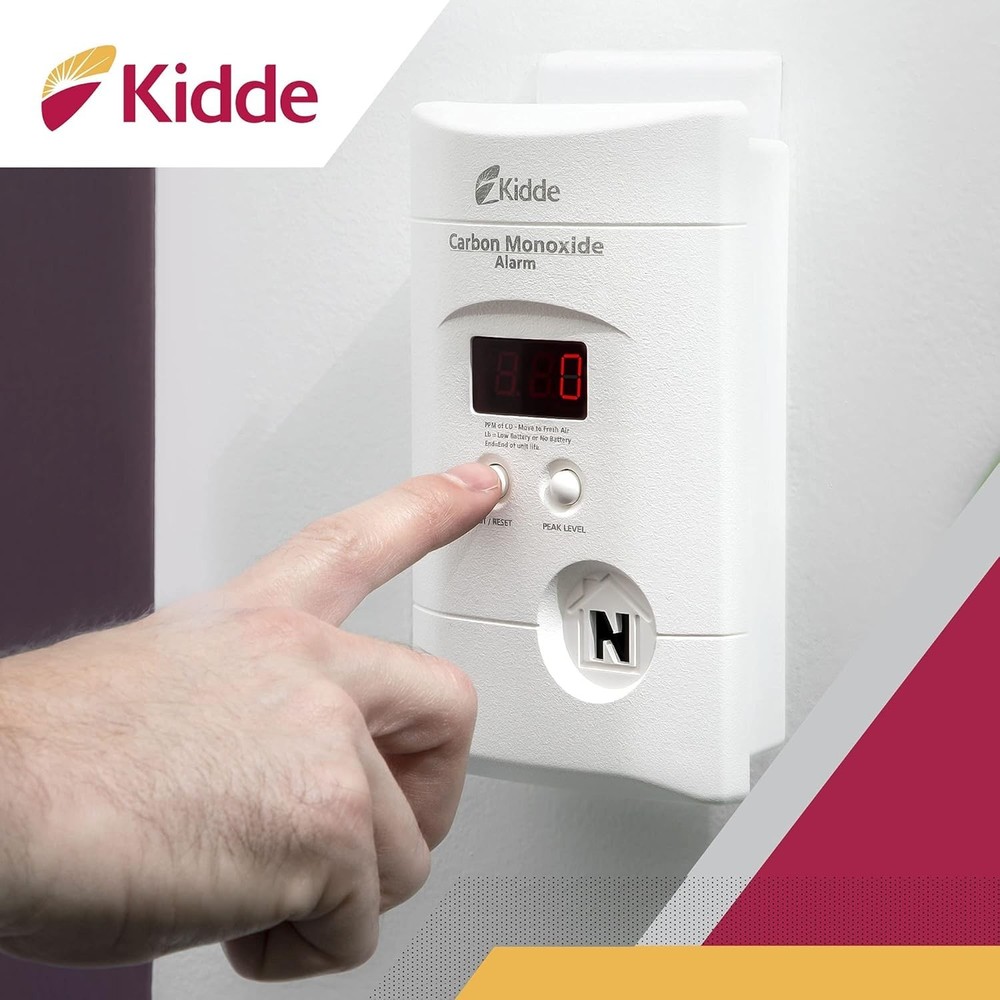 Kidde Carbon Monoxide Detector - Plug In Wall with Digital LED Display KN-COPP-3