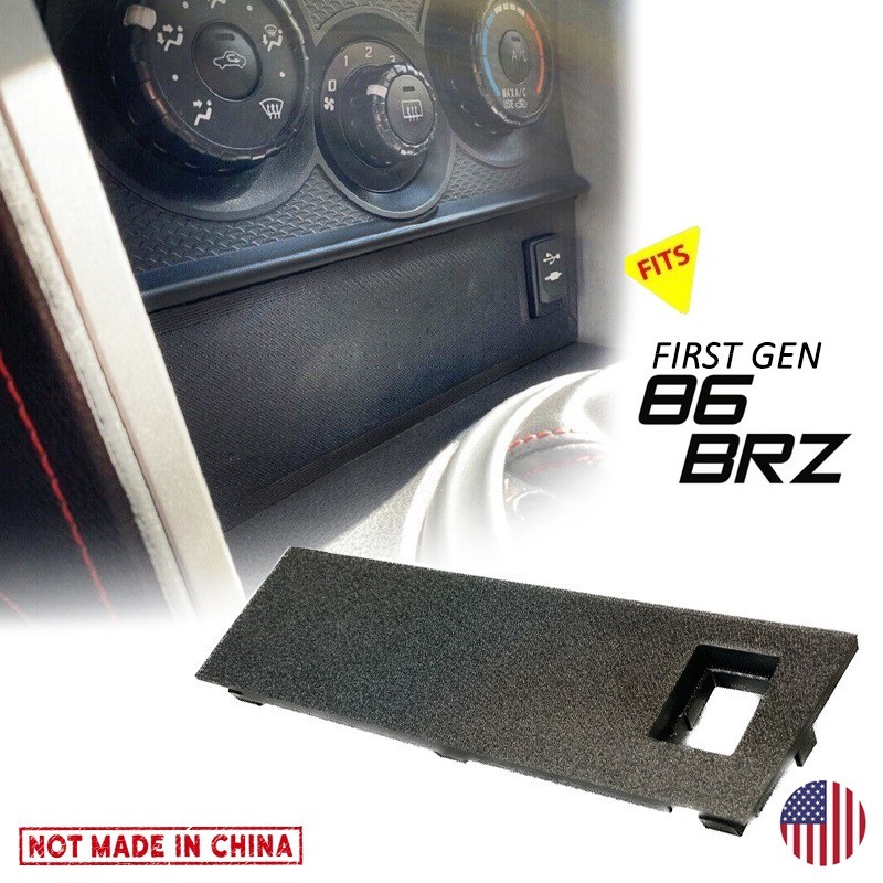 2013-2020 GT86 FRS BRZ Center Dash Cubby Delete Custom Switch Panel with AUX USB
