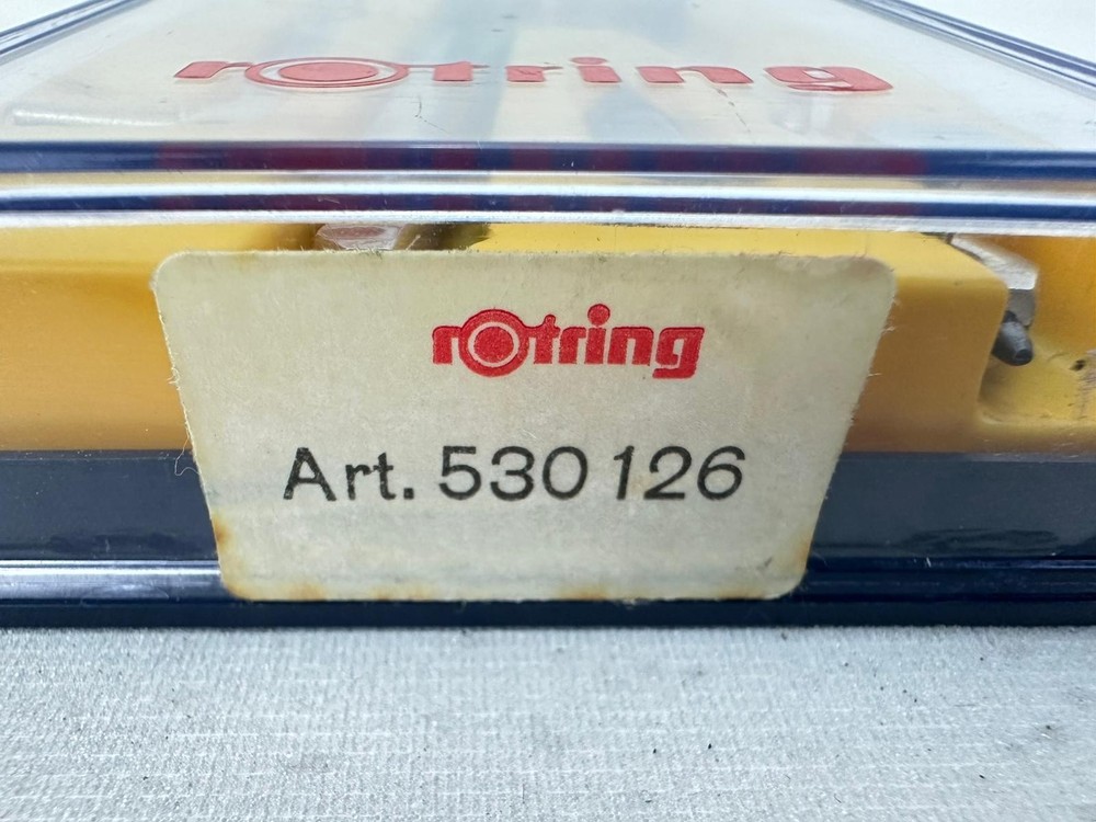 Precision Drafting Compass Set Rotring 530126 w/ Original Case Germany