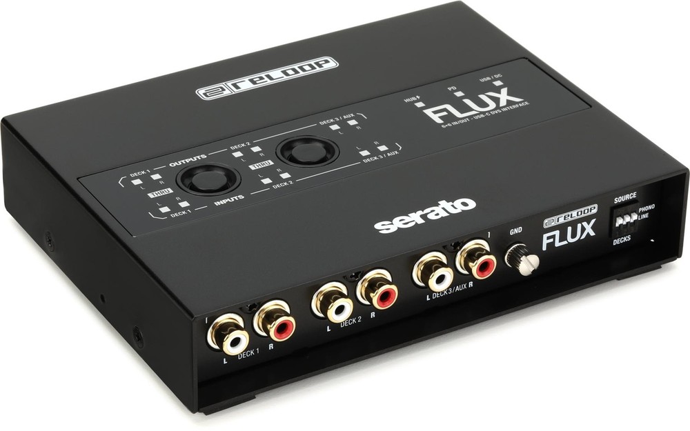 Reloop Flux 3-channel 6x6 DVS Interface for Serato DJ Pro (2-pack) Bundle