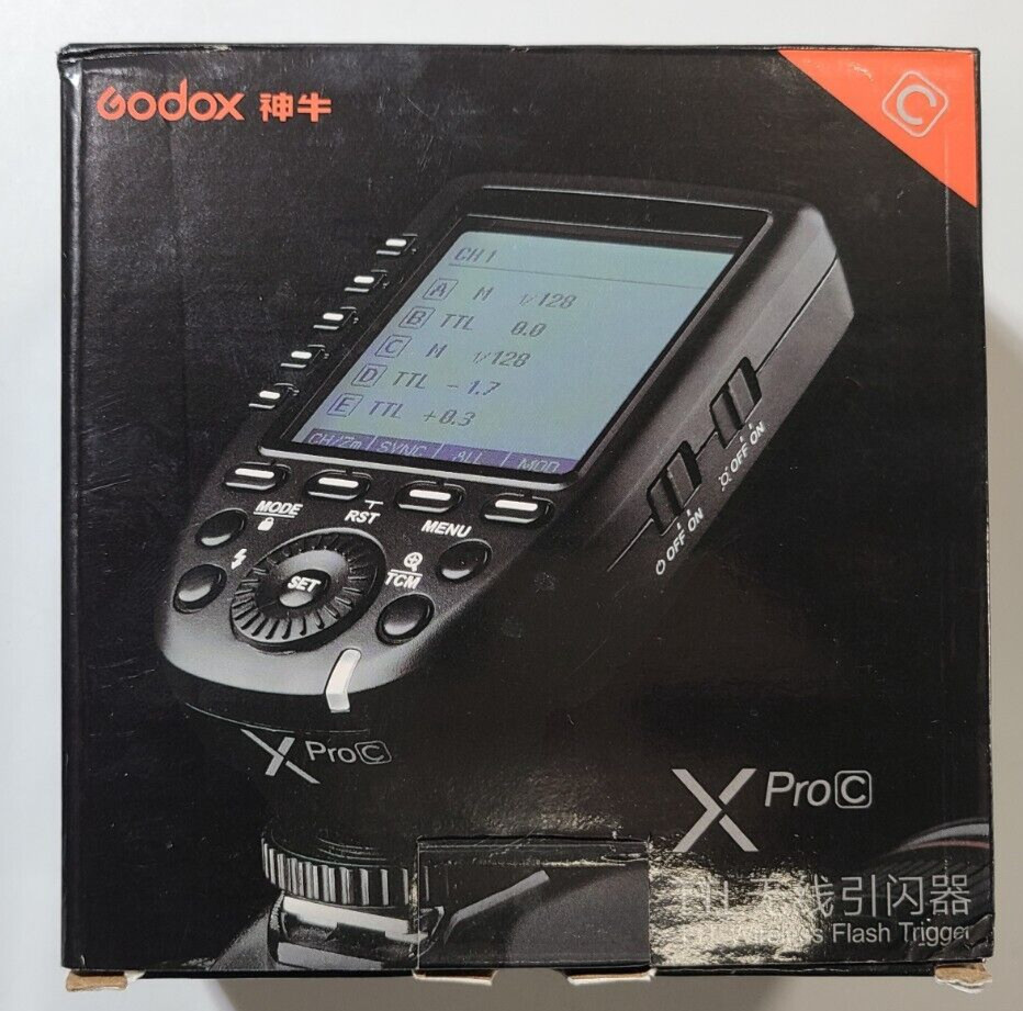 Godox X Pro C TTL Wireless Flash Trigger, Black