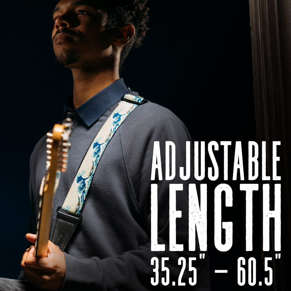Levy's 2" Polyester Guitar Strap with Tri-Glide Adjustment, The Wave