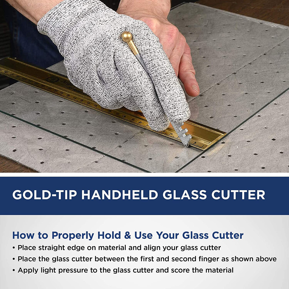 ® Gold-Tip Handheld Glass Cutter, Cutting Tool (Carbide)