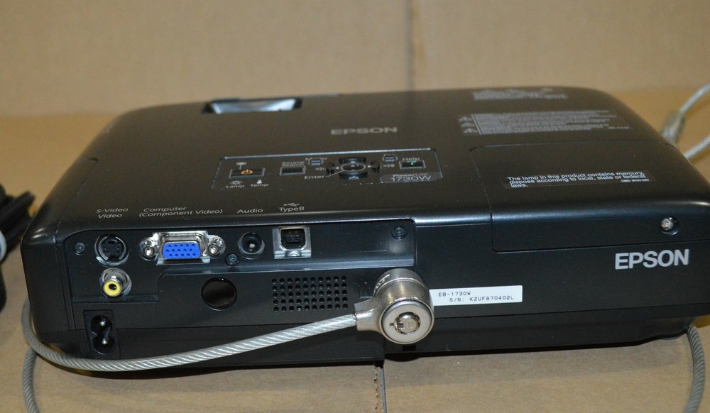 Epson Power Line 1730W LCD Projector Very Clean -No Remote