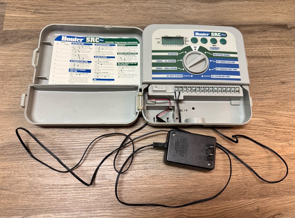 Hunter SRC Plus Sprinkler 6-Zone Timer Unit SRC-600i *AS-IS FOR PARTS ONLY-READ*