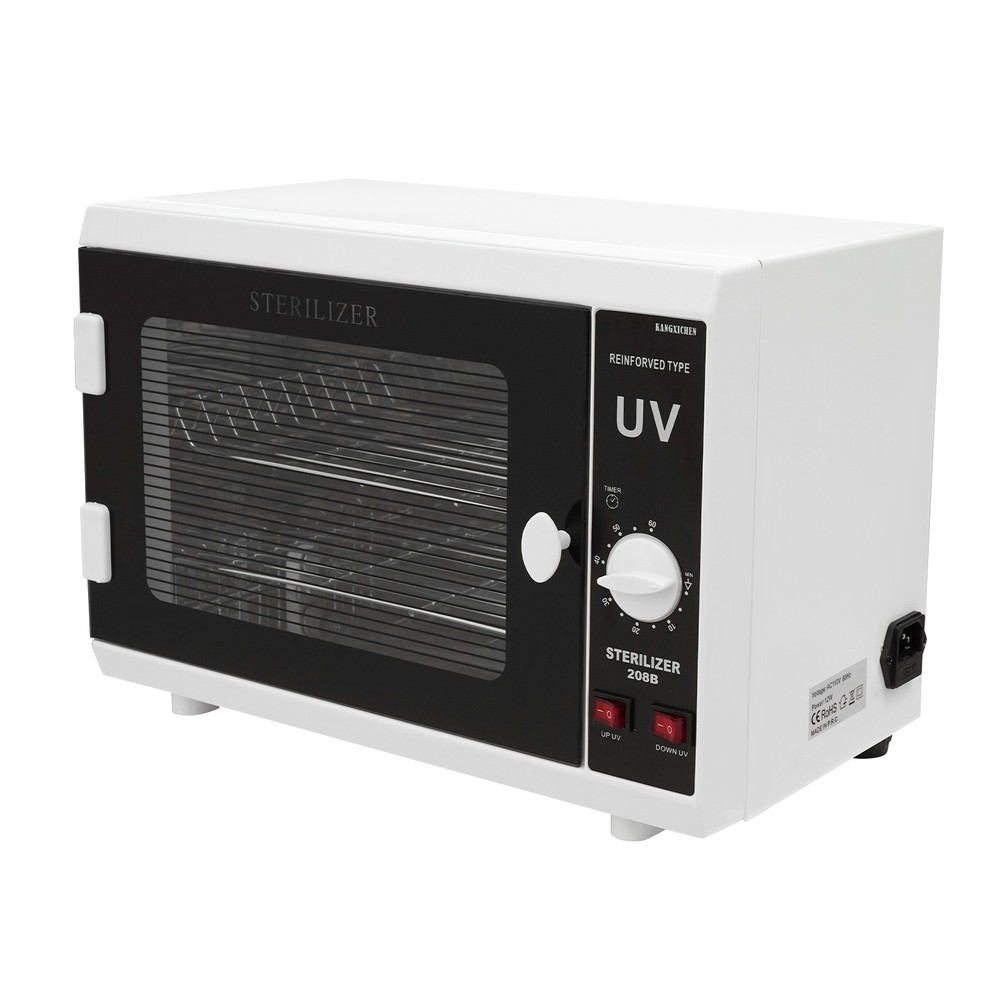 Dual UV Sterilizer Cabinet with Timer - Large Capacity & Safety Features