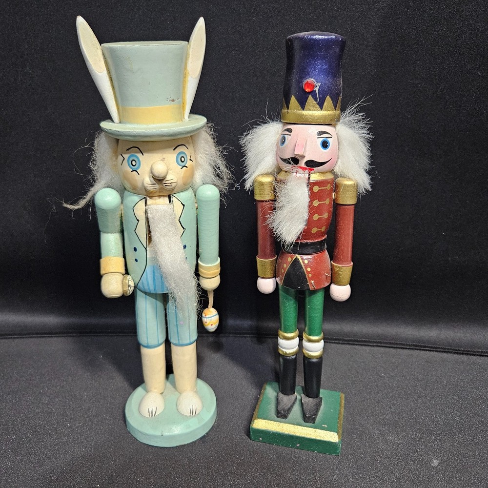 Bunny Rabbit Easter Nutcracker 10" & Soldier