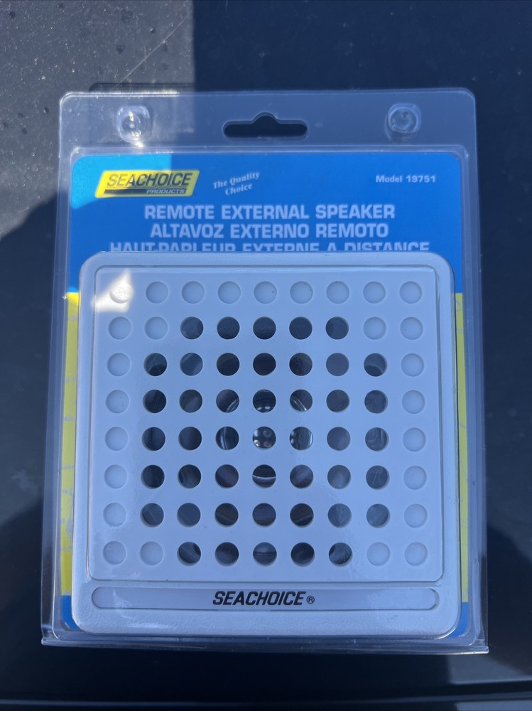VHF SPEAKER WHITE SEACHOICE 19751 5X5 MARINE ELECTRONICS
