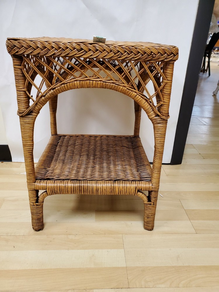 Square End Table Antique Washed