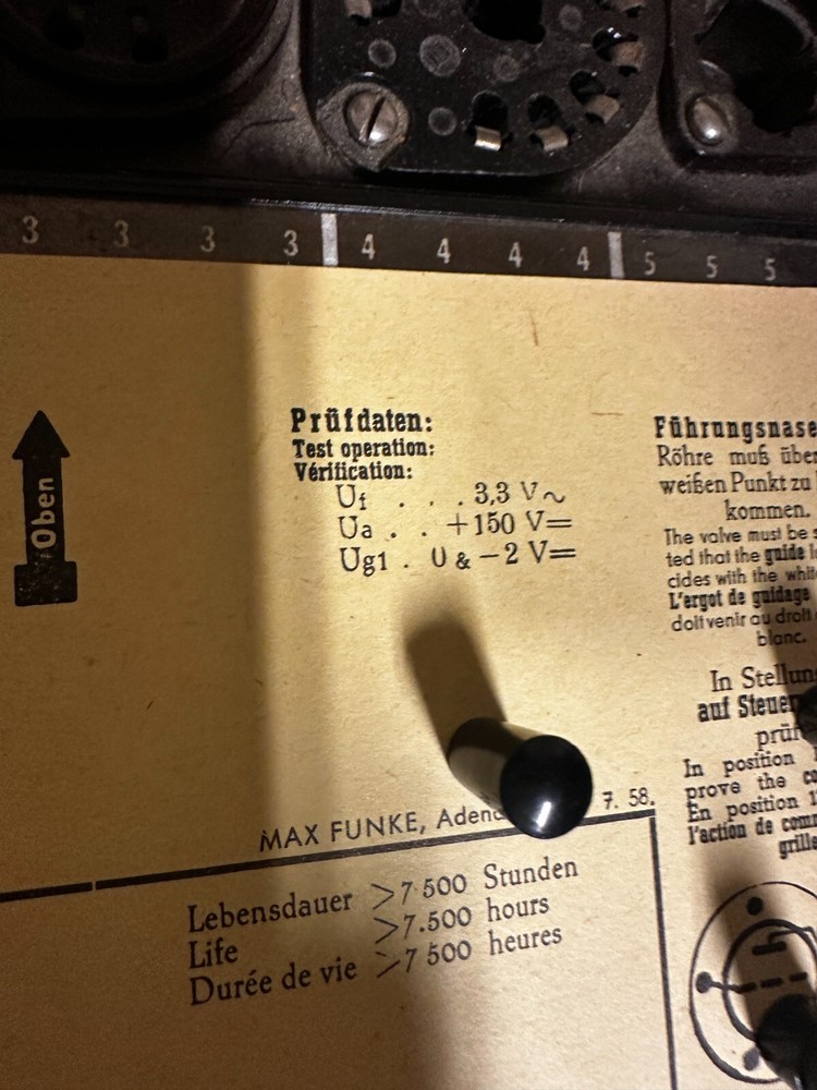 Siemens Bas Ba triode tube amplifier Neuhaus