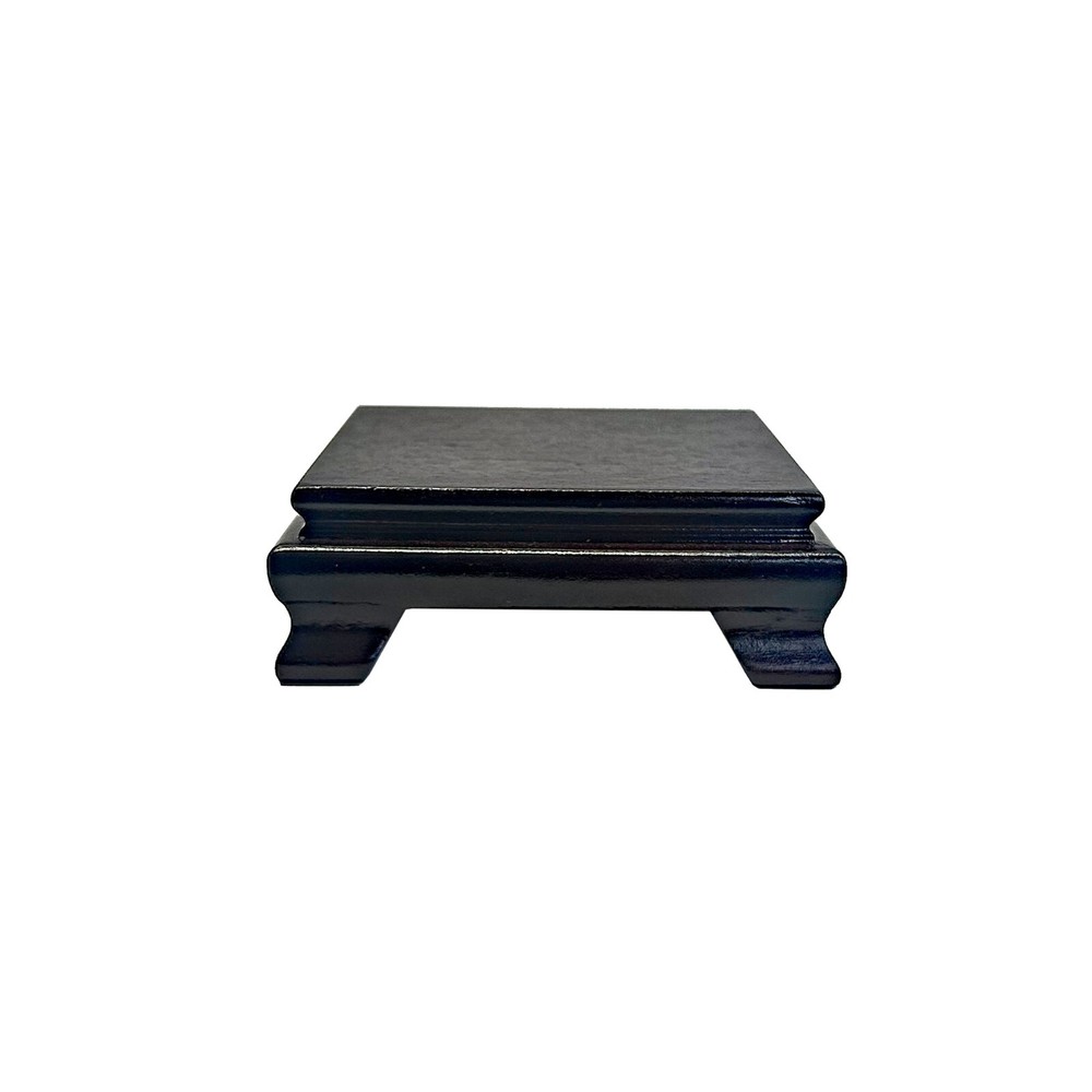 3" Dark Brown Wood Square Shape Display Stand Riser Easel ws4141B