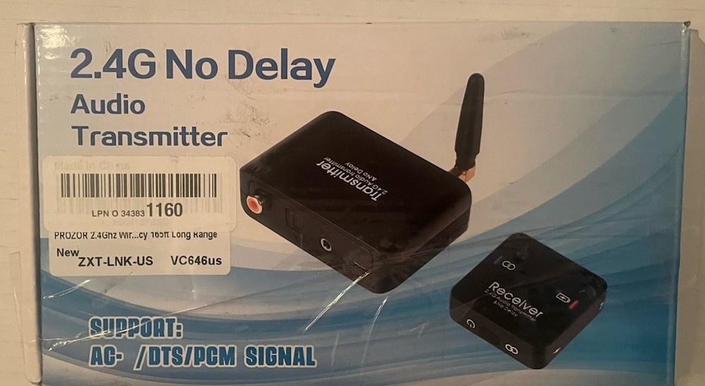 Audio Transmitter Receiver for TV Support