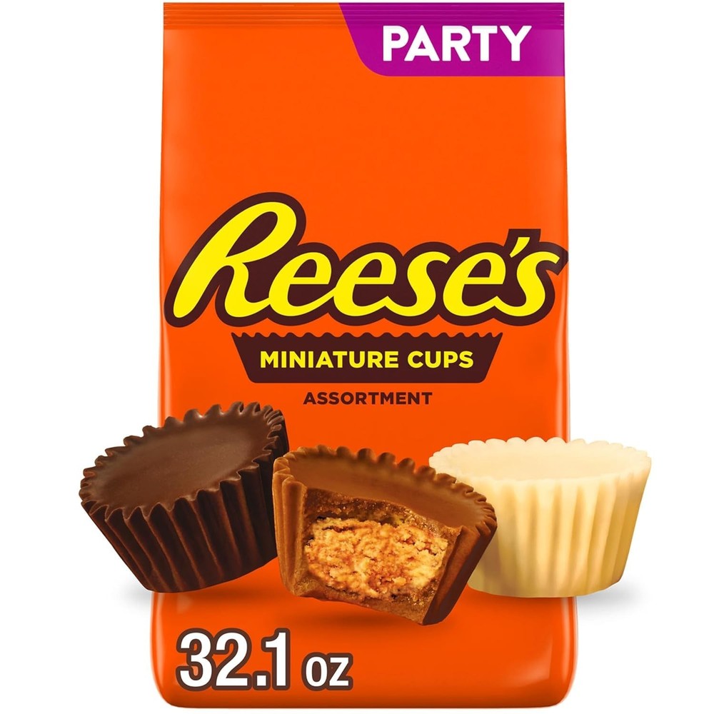Individually Wrapped Assorted Peanut Butter Cups - 32.1 Oz Candy for Sharing