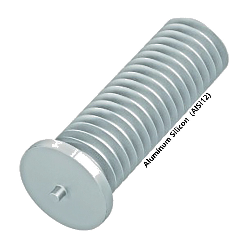 Dent Puller Aluminum Silicon Weld Studs - M4 X 12mm (L)  AlSi