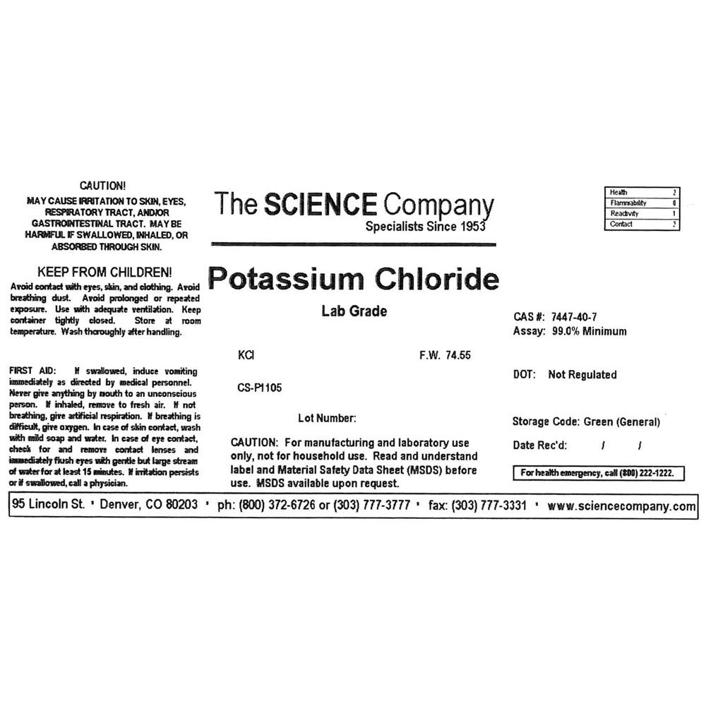 Potassium Chloride, 100g, Flame Colors (violet)