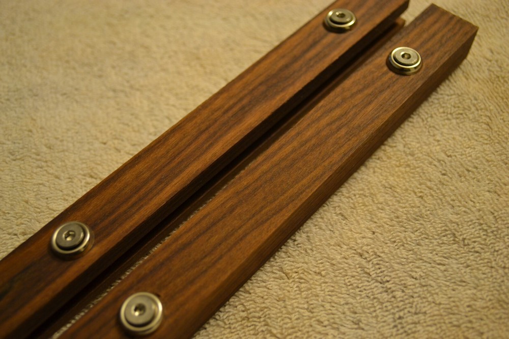 Pioneer RT-707 Side Rails, Solid Black Walnut fits RT-701 too Cheeks Beautiful