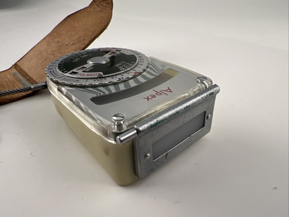 Vintage Alpex Light Meter Japan w/ Leather Case & Strap