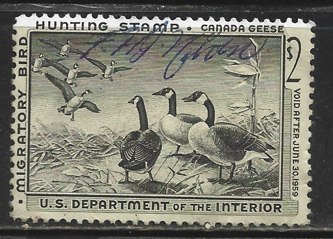 1958 $2.00 MIGRATORY BIRD HUNTING STAMP