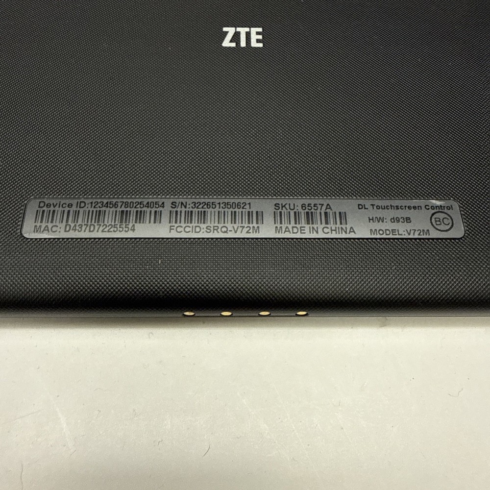AT&T Tablet Model V72M - Powers On - As Is - Read Description