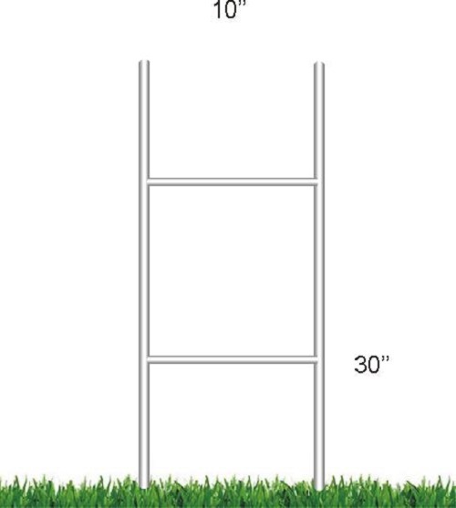 (5 Pack) CORRUGATED H-FRAME WIRE STAKES - SIGNS NOT INCLUDED
