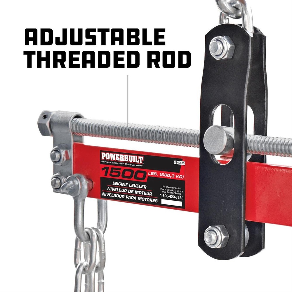 Powerbuilt 640470 Engine Leveler, Four Point Mount, 1500 Lb.