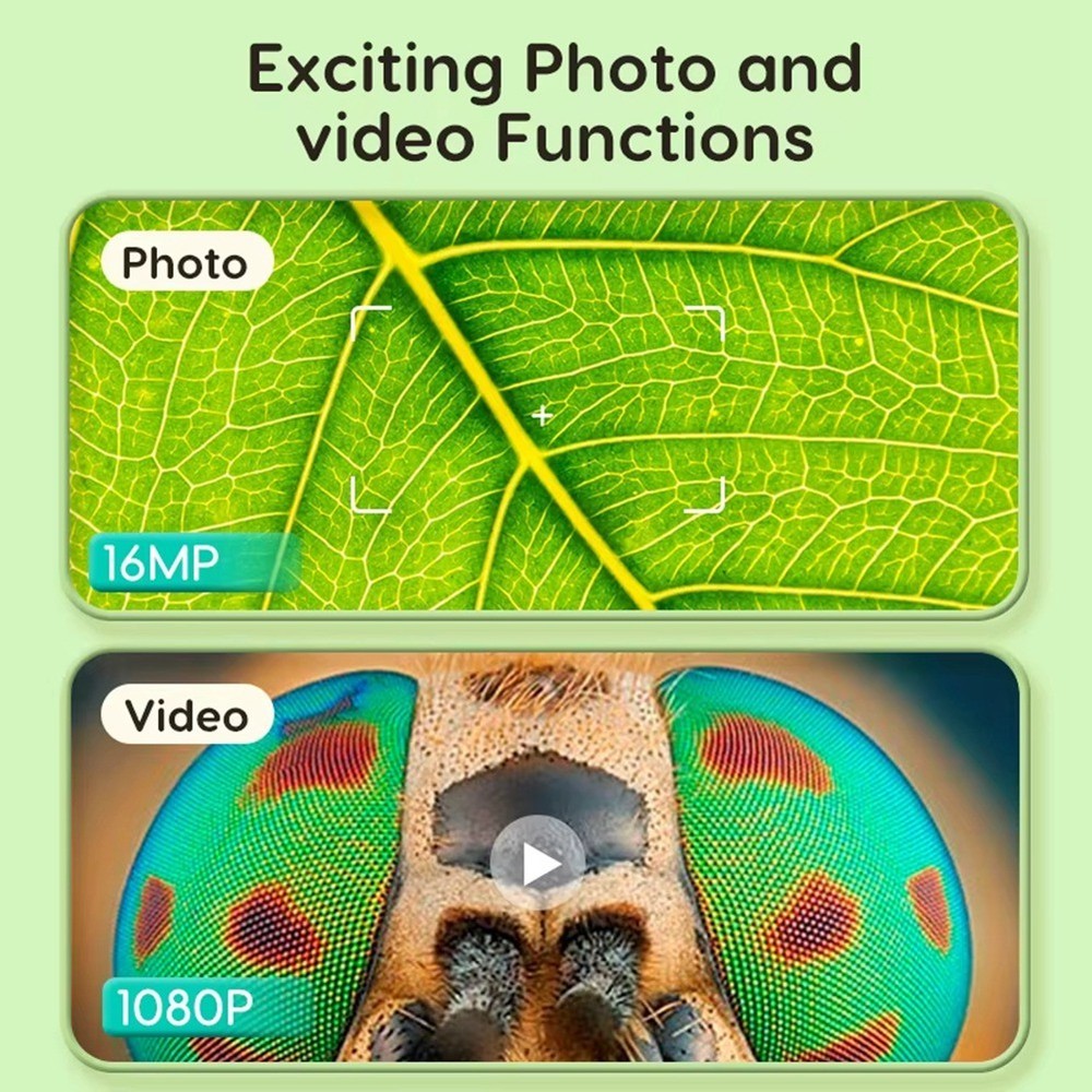 Digital Microscope Handheld Microscope with 2inch IPS Screen 1000X Portable4558