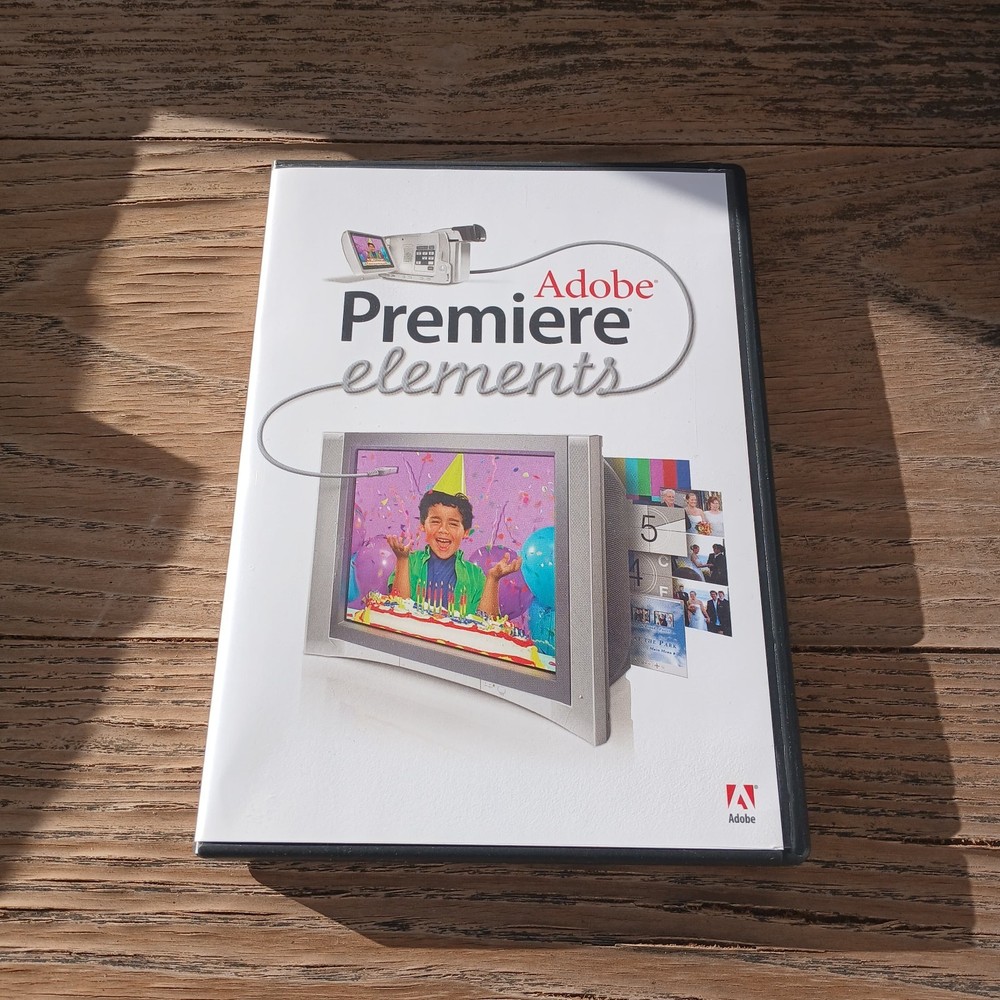 Adobe Premiere Elements for Windows XP PC CD-ROM Video Editing Software