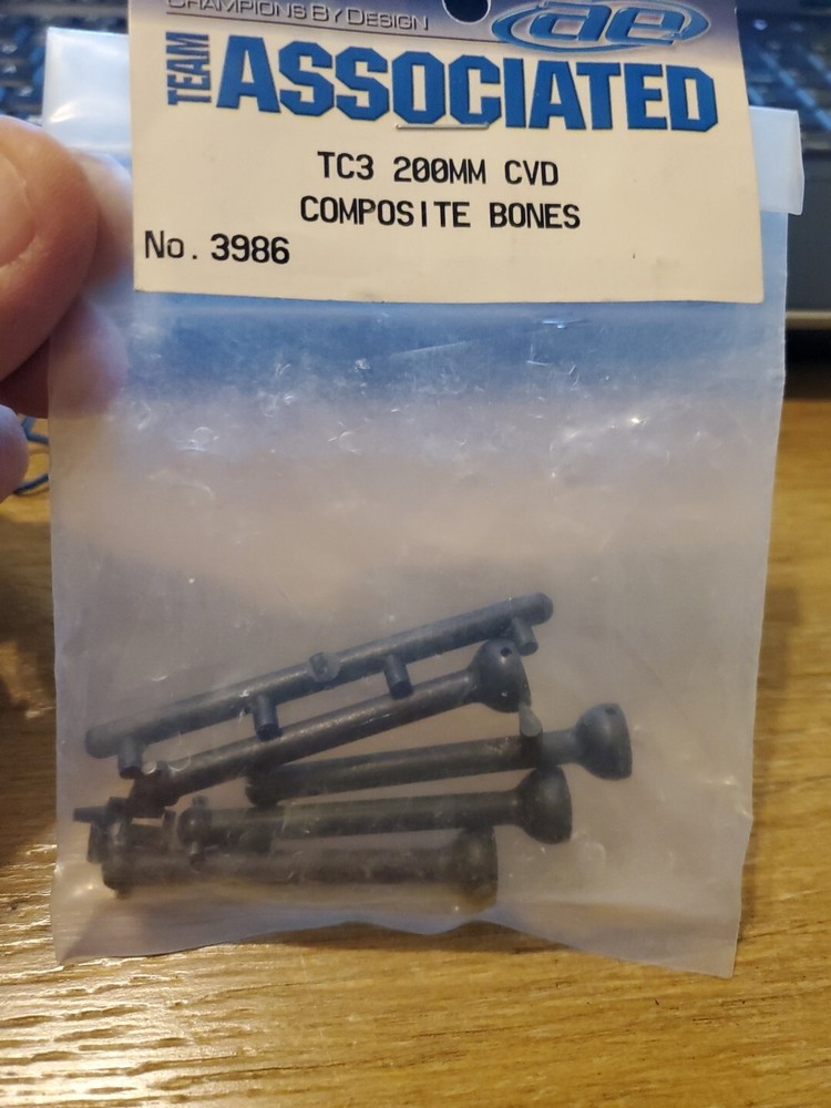 HT Team Associated TC3 COMPOSITE CVD Bones 200mm 3986