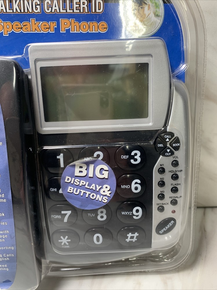 Sakar HT44ID-10 Single Line Corded Phone Big Display & Buttons