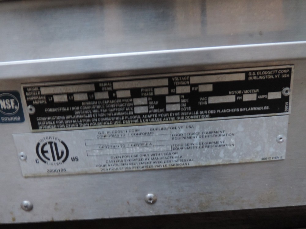 COMBITHERM OVEN BLODGETT (ELECTRIC) (CNVX14-BX14)
