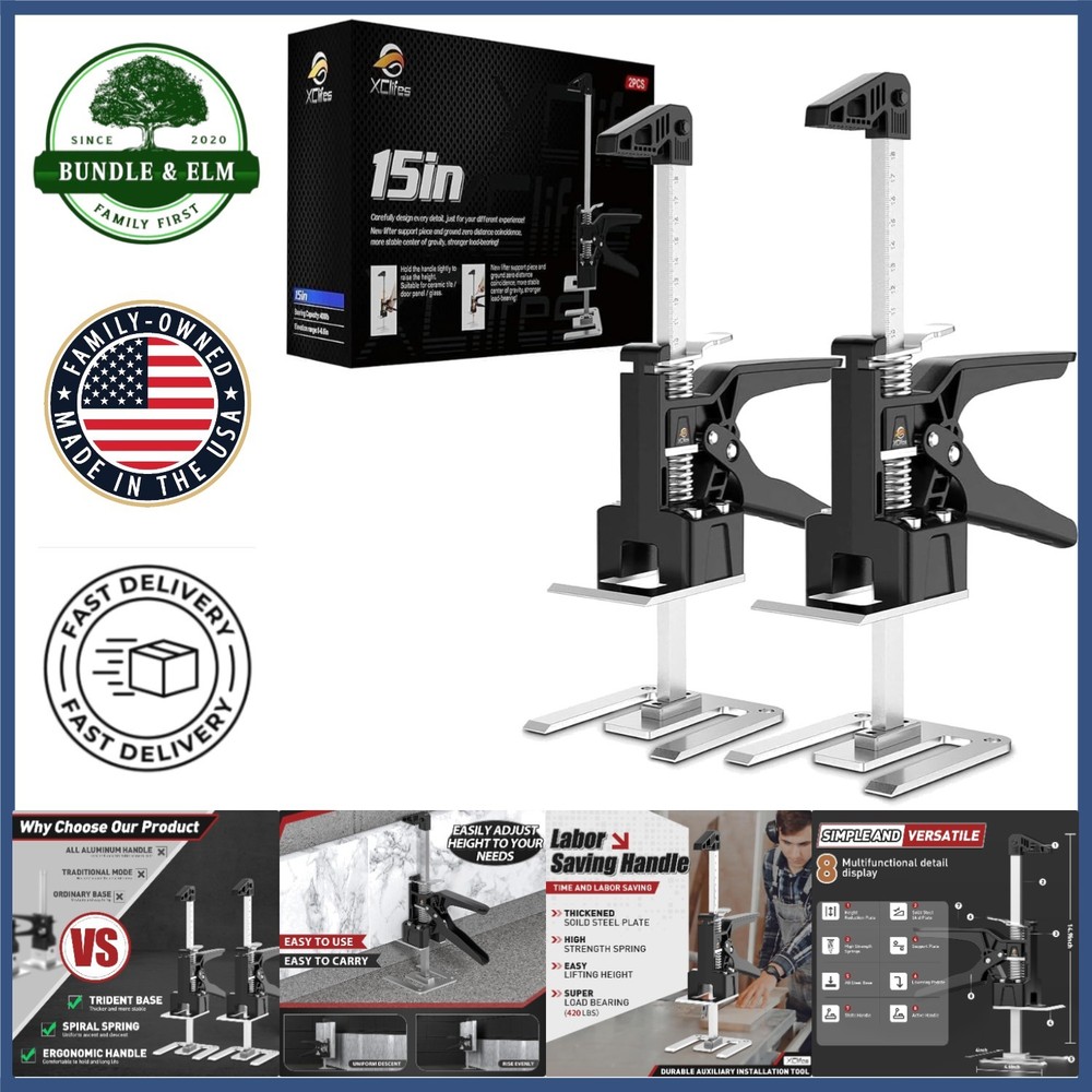 Adjustable Height Lifting Device for Construction and Home Improvement Projects