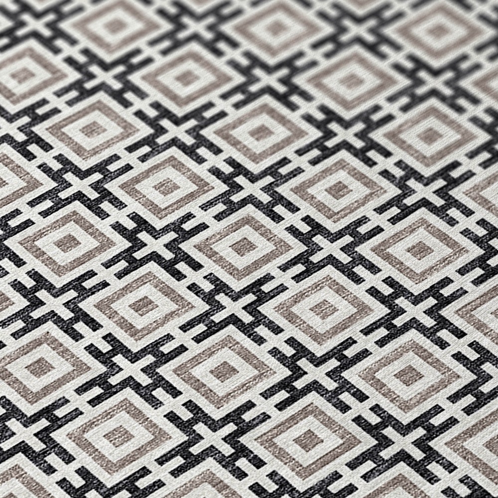 Dalyn Marlo Geometric Area Rug Polyester Transitional MO1-Black Carpet Rectangle