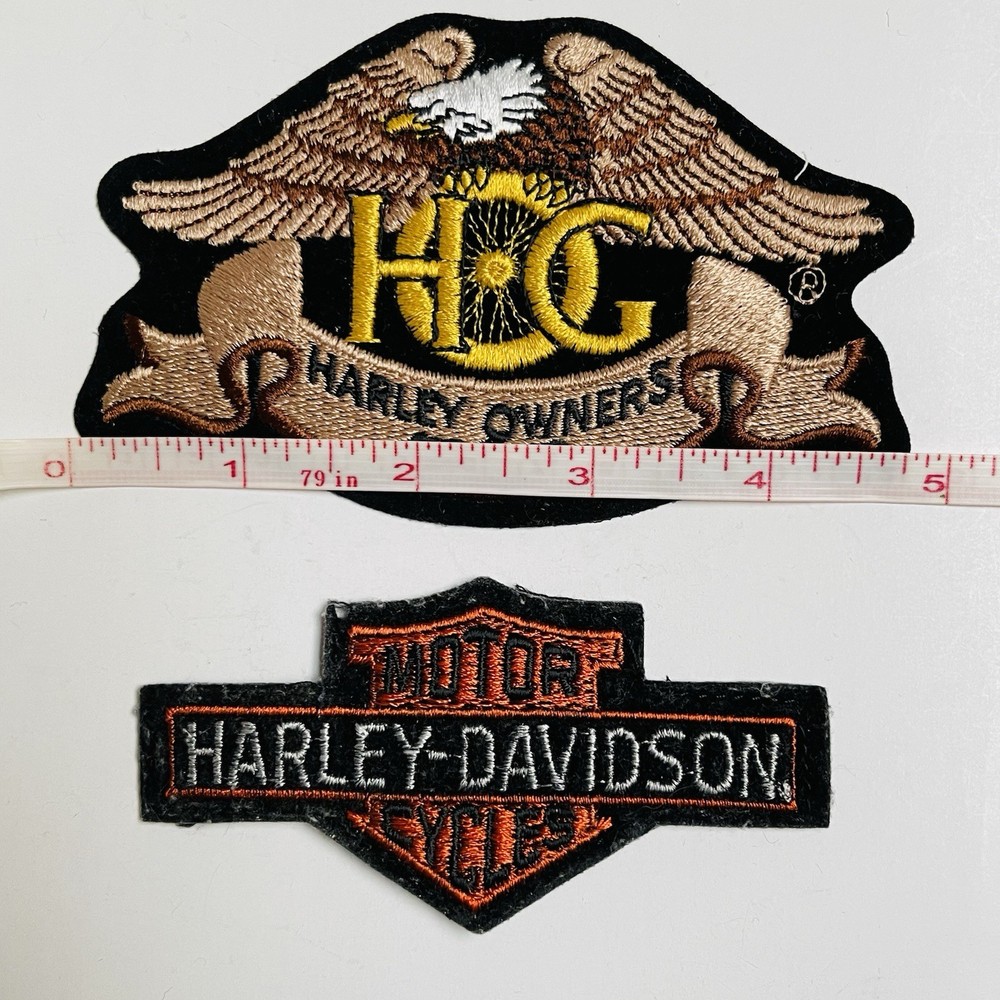 VTG Harley Davidson Patch HOG Eagle Jacket Vest Owners Group Wing Iron on Patch