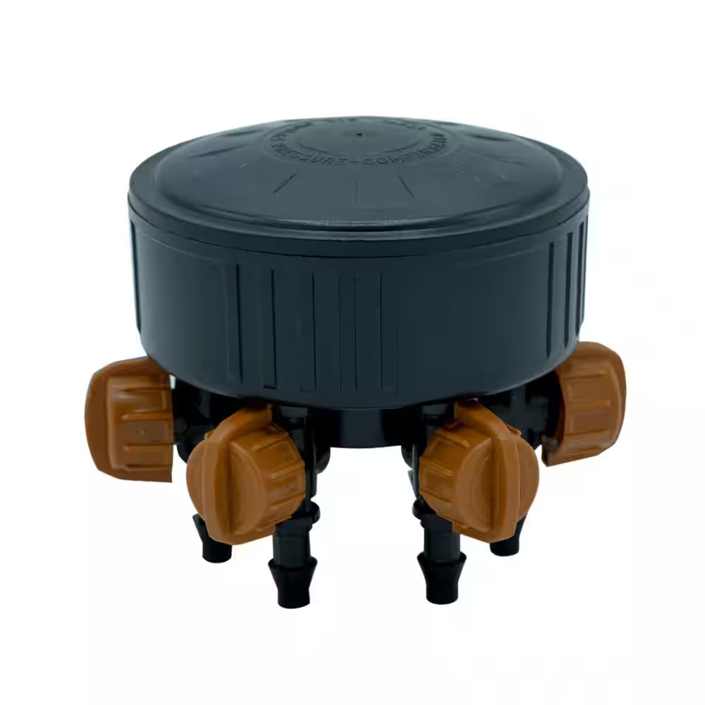 6-Outlet Adjustable Drip Manifold