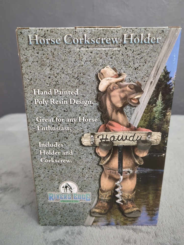 Horse Corkscrew Holder And Corkscrew