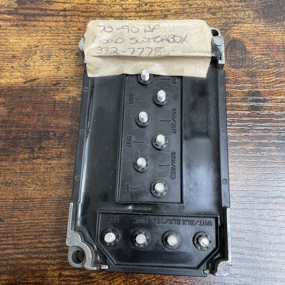 Mercury Quicksilver 332-7778 Switch Box Assembly OEM