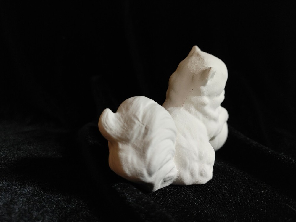 Cat \ Kitten with Ball - Ceramic Bisque Ready to Paint