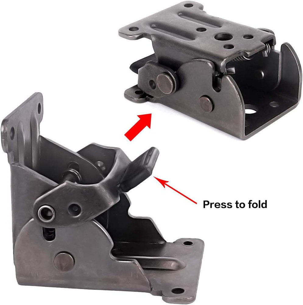 4 Pack Locking Hinge for Folding Table Brackets, Heavy Duty Folding Brackets 90