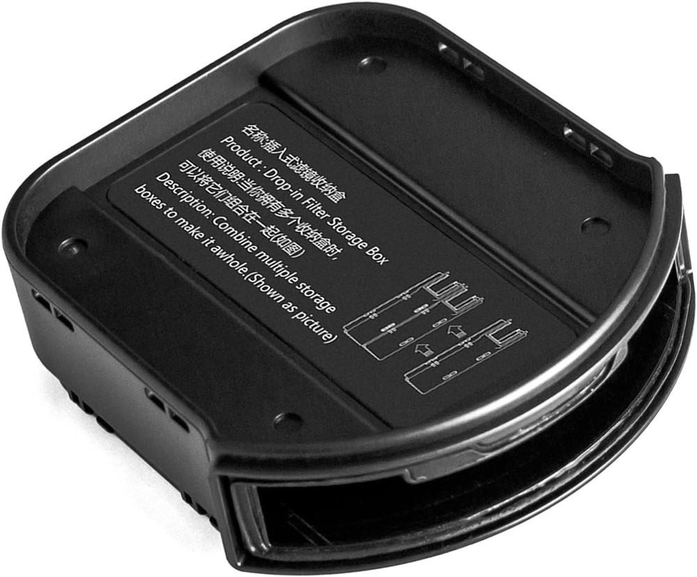 Single Drop-In Filter Storage Box Hold for One Filter Such as VND CPL UV Black P
