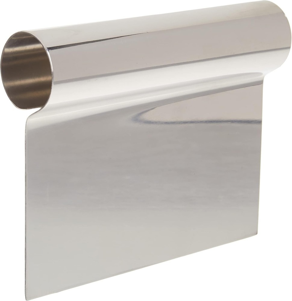 Winware Stainless Steel Dough Scraper with Ergonomic Handle