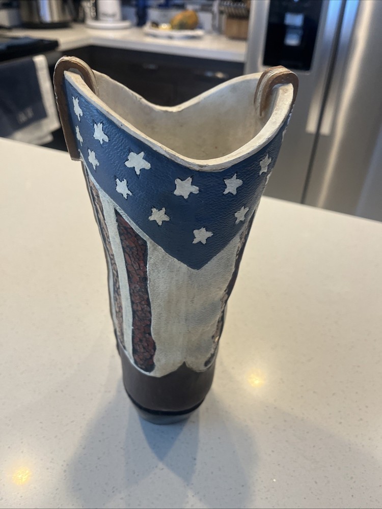 Heavy Plastic Decor Boot And Flower Holder